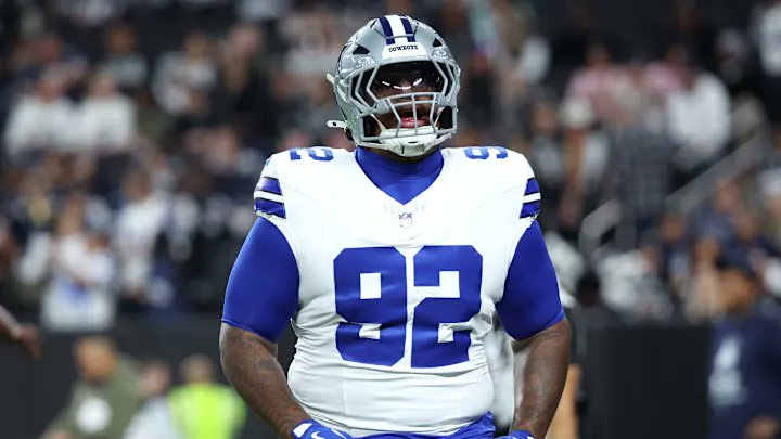 "bro, you ain't gotta worry about me. i got [you]. i'm telling you, i'm a dawg. they gotta block me because i'm gonna get to the ball. you're gonna be free."

DeMarvion Overshown said this is what Quinnen Williams kept telling him throughout the #Cowboys contest vs. Raiders.