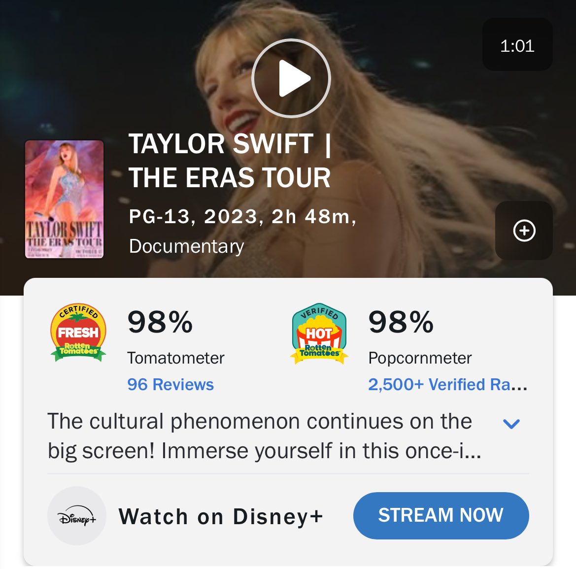 _bergolp's tweet image. curiosidade- taylor tem menos que 5min de tela em cats

agora filmes com a taylor em destaque 👇🏼