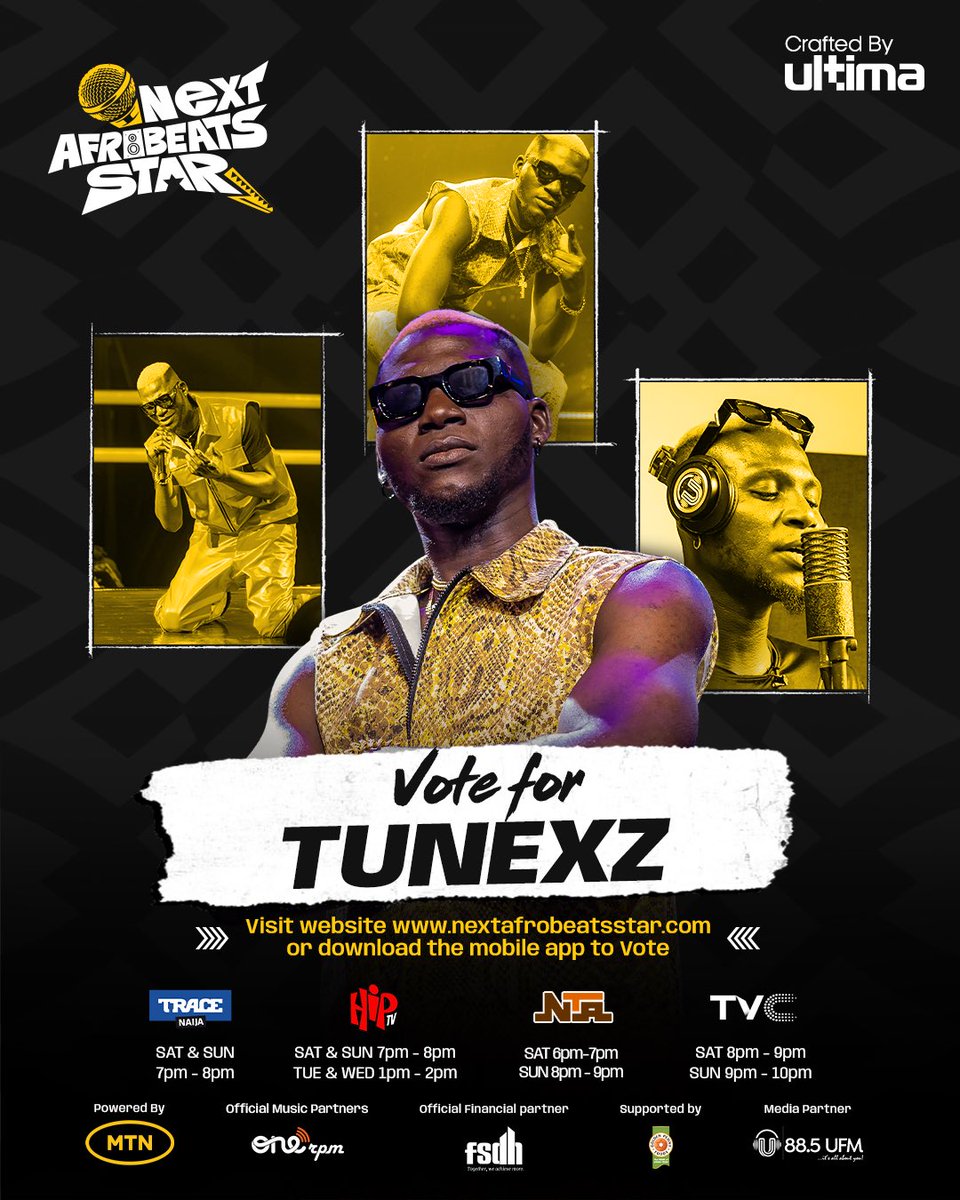 One vote may feel small but for @tunexz_official , it could be the reason he makes it to the finals. If you have loved @tunexz_official so far, now is the time to keep him in the game. 

Vote for him using the website link in bio or use the mobile app.

#nextafrobeatsstar