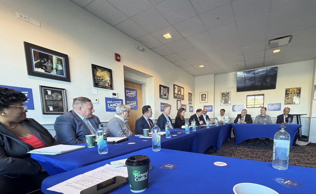 I had the pleasure of participating in the workforce development discussion alongside fellow business leaders during the first leg of Governor Lamont’s reelection tour across the state. 

The Governor has made significant contributions to Derby, which have benefited our City.