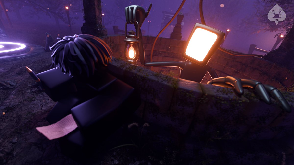 AceAztro's tweet image. Game Thumbnail I made for upcoming game called &apos;Into The Hollow&apos; in ROBLOX! 📜🖊️

#Roblox #RobloxDev #RobloxGFX #RobloxArt #B3D