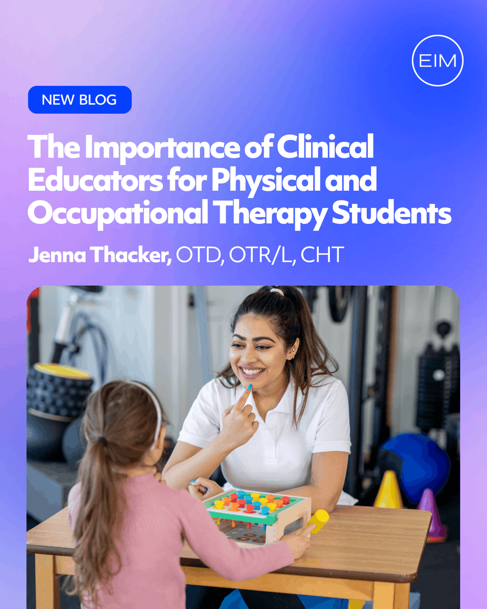 Why clinical educators matter more than ever! 🌟 In her latest blog, Jenna Thacker highlights how strong mentorship, real-world guidance, and supportive learning environments help students grow into next level clinicians.

Read more: bit.ly/448f8lL