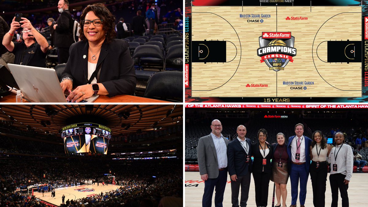 ESPNFrontRow's tweet image. 15 yrs of the State Farm Champions Classic 🎉

ESPN dir. of events &amp;amp; basketball ops Stephanie Grant - who has worked on the event since yr 1 - reflects on what it represents for @ESPNEvents &amp;amp; college basketball ➡️ bit.ly/4re4rbt

Action tips off Tuesday (6:30p ET, ESPN)