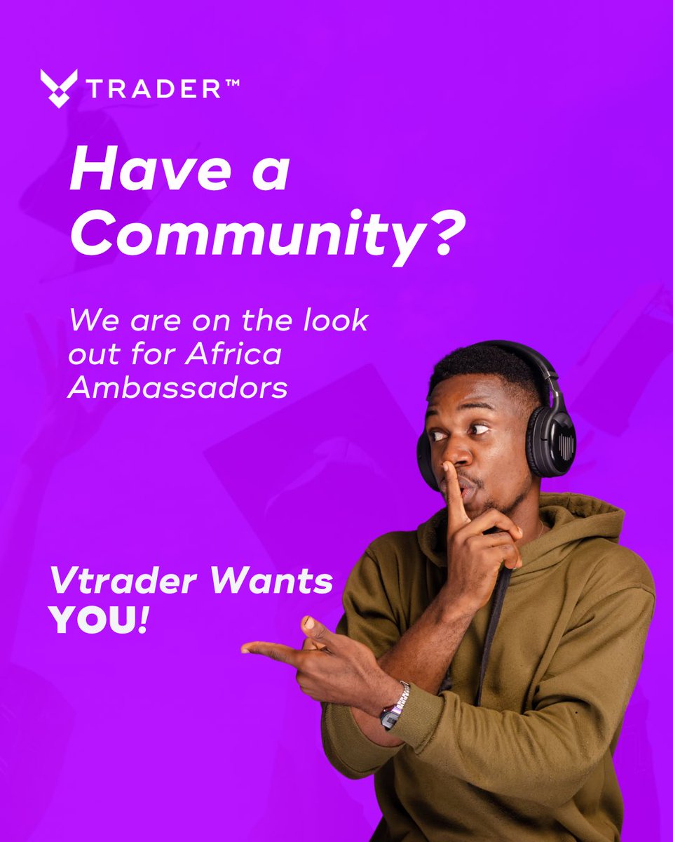 vTraderAfrica's tweet image. Got a crypto community? 👀
We’re recruiting Africa-based Ambassadors to help lead the next wave of traders across the continent.

Earn, grow, and make an impact with VTrader.
Take the assessment to get started: 
forms.gle/JVkNfQPdzdLnqH… 
💜🌍

#VTrader #AmbassadorProgram…