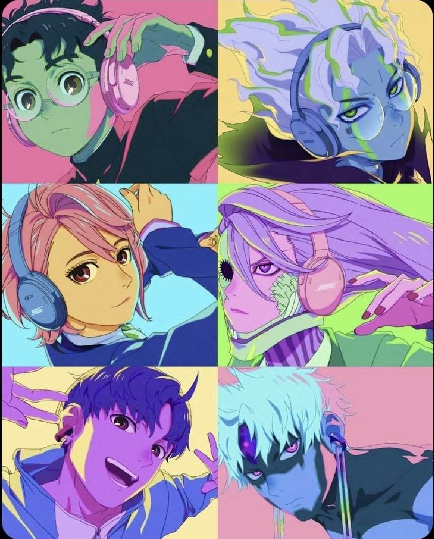 shinobi_88_'s tweet image. Official artwork from the Dandadan × Bose collaboration. #Dandadan