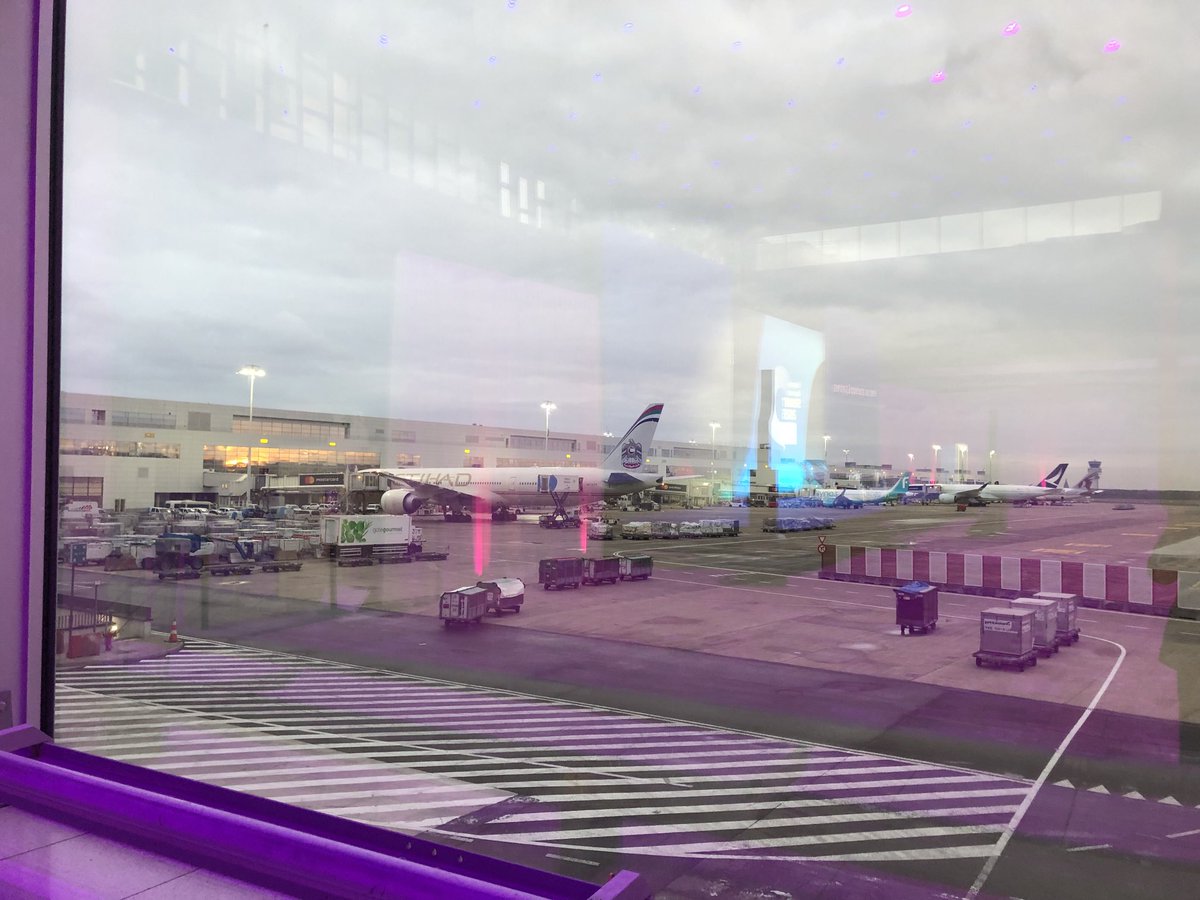 There’s the view from the Sky Hall window. Interesting location to hold a major summit.