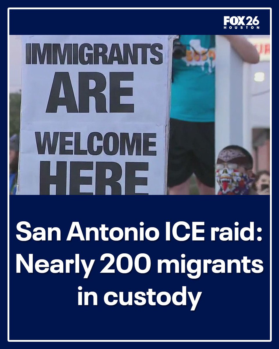 Governor Abbott said about 200 people were taken into custody in San Antonio over the weekend after federal agents carried out an enforcement operation. Now, some in the community are responding in protest. fox26houston.com/news/san-anton…