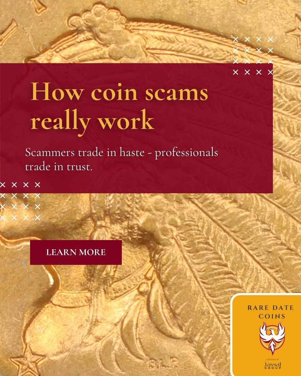 deepc's tweet image. If someone promises “instant cash” for your coins, slow down. Ask for proof, paperwork &amp;amp; credentials. Real experts welcome questions. 
Transparency protects your value. Read all about us here raredatecoins.com 
#SellCoinsSafely #RareDateCoins