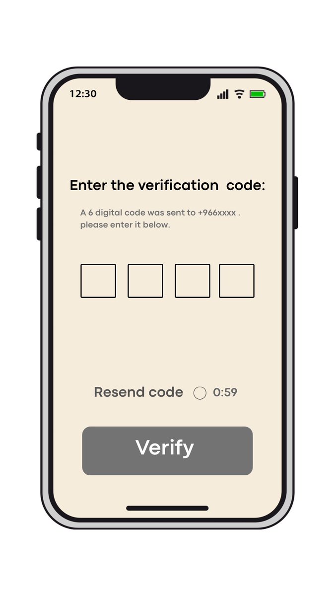 Ramq29's tweet image. الإجابة:
لما المستخدم يضغط Next بعد إدخال رقم الجوال، يتوقّع مباشرة:
1.شاشة إدخال رمز التحقق
2.رسالة تأكيد إن الرمز تم إرساله
3.انتقال واضح بدون خطوات مفاجئة
@nmkknsa 
#UIUXDesign #UI_design #UX_design