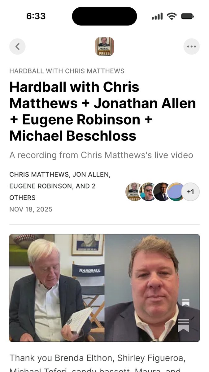 HardballChris's tweet image. We had a great show. Thank you @jonallendc @Eugene_Robinson and @BeschlossDC