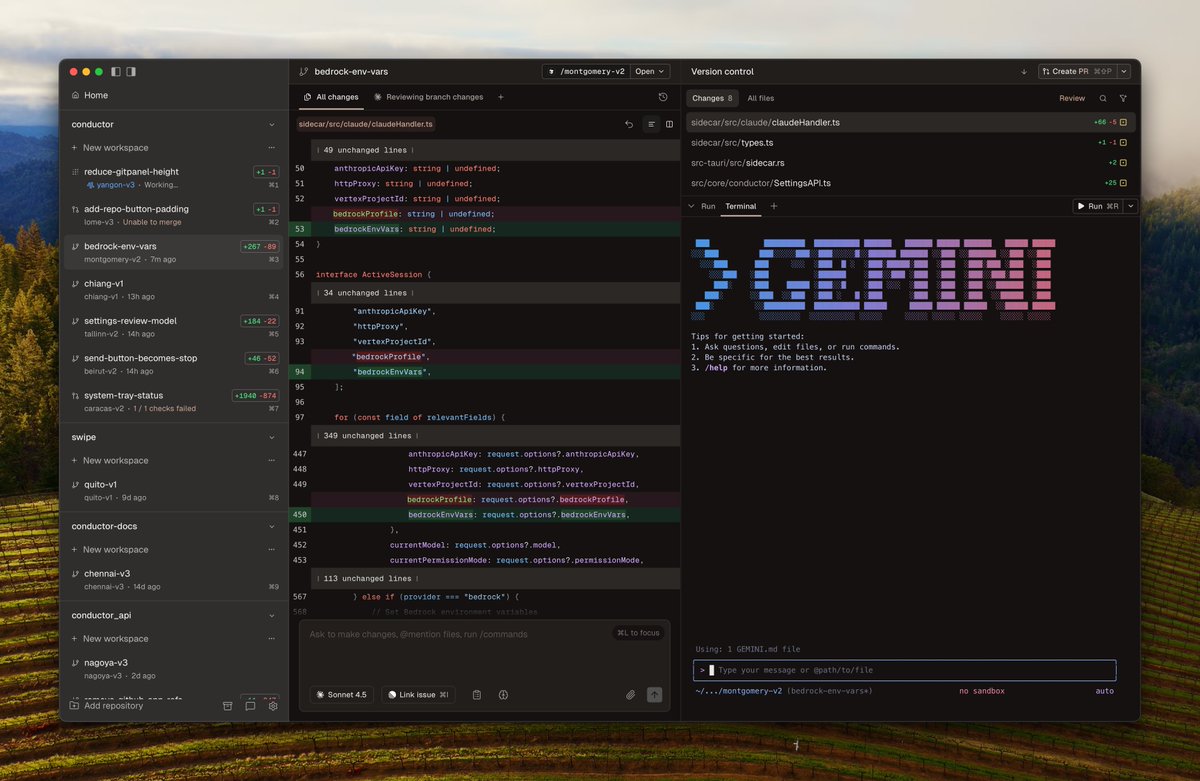 Conductor Gemini terminal