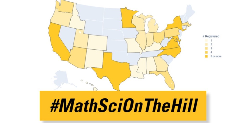 AWMmath's tweet image. Help us fill in this map by visiting your congressional delegation to advocate for the mathematical sciences! 

📅 January 8, 2026
👉 Math Sciences on Capitol Hill
🔗 bit.ly/JMM2026-Hill-V… 

💲💲 may be available for participant lodging January 7 &amp;amp; 8 at the JMM partner hotels.
