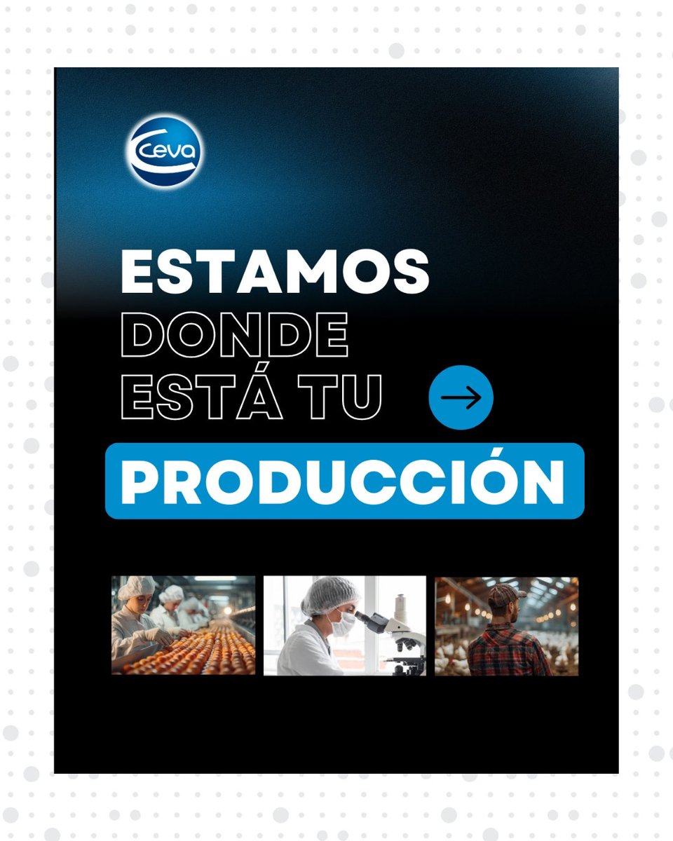 :👩‍🔬👨‍🌾 Ceva está donde está tu producción: granja, laboratorio, capacitación y en cada desafío sanitario. Innovan, cuidan la aplicación con C.H.I.C.K. Program, acompañan con monitoreo GPS, forman equipos con el Ceva Business Program y comparten conocimiento desde InfoCEVA News.💙