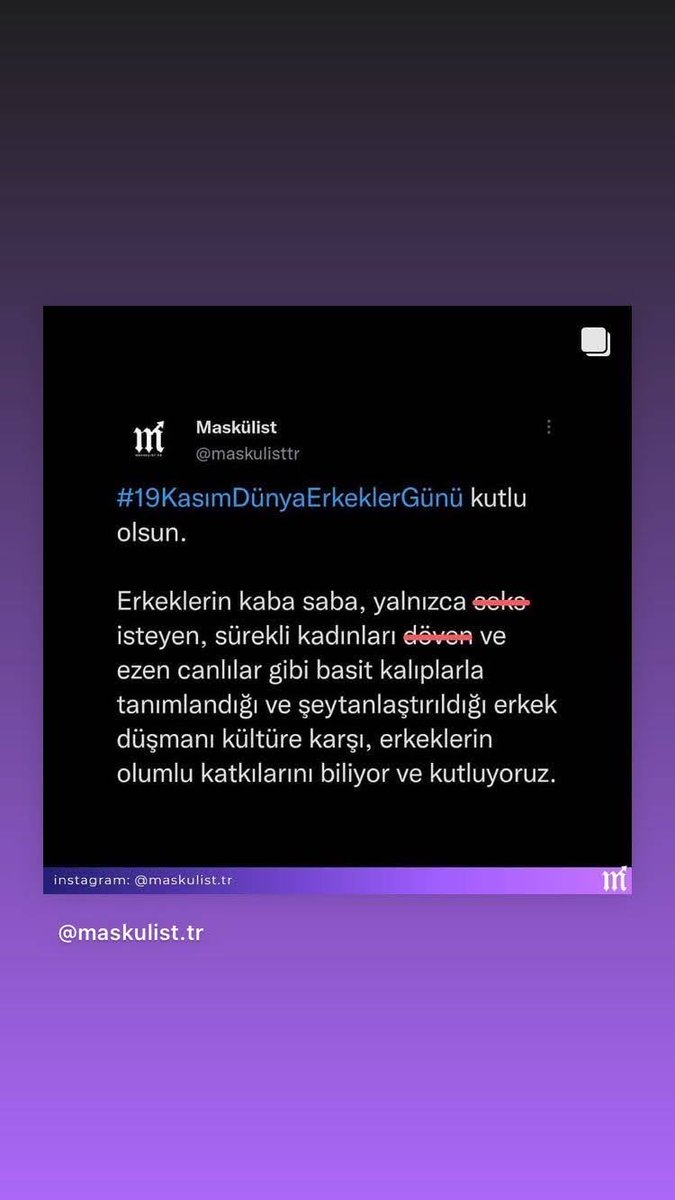 Nightles34's tweet image. #19KasımDünyaErkeklerGünü