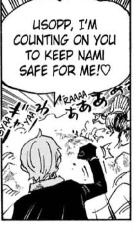 OfBuffalo85012's tweet image. Sanji fans will call Usopp a bum while their goat has full faith in him