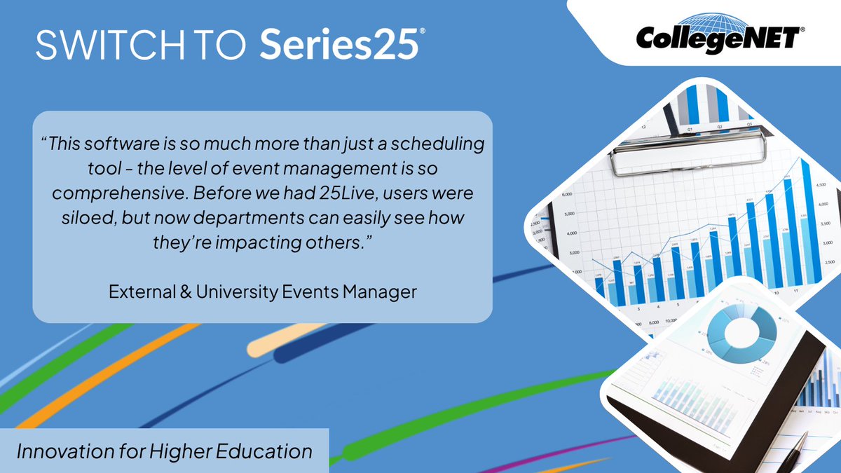 CollegeNET's tweet image. Learn how easy switching can be — Contact sales@collegenet.com #CollegeNET #Series25 #SchedulingSoftware #HigherEd