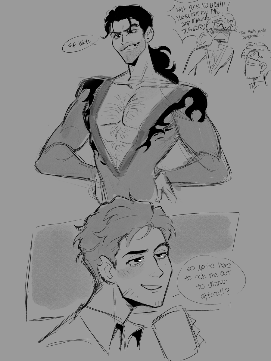 HungryRattador's tweet image. soo uuh yeah im into dispatch 🫣🫣 oh and also i like this pair too... like a lot #dispatch #flambert