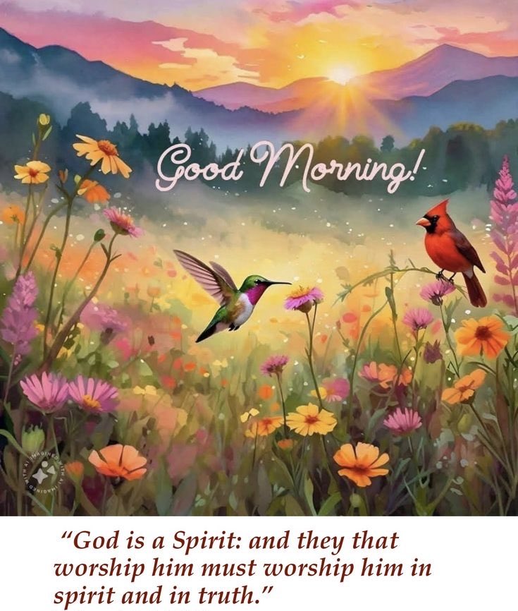 Have a blessed day, everyone. 
🧡🙏✨🕊️
John 4:24