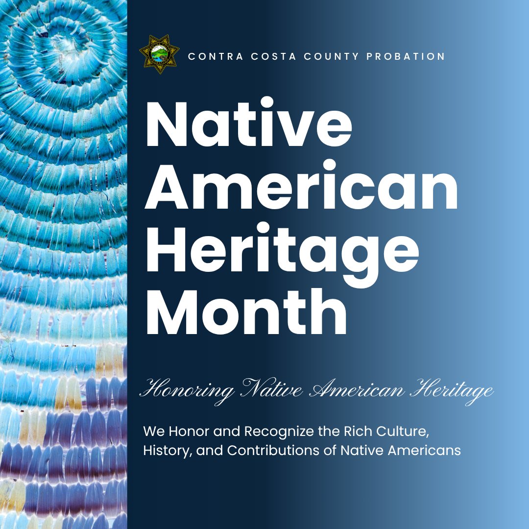 CCC_Probation's tweet image. Celebrating Native American Heritage Month. We honor and recognize the great culture and contributions of the Native American Community.

#nativeamericanheritagemonth #cccprobation #contracostacountyprobation