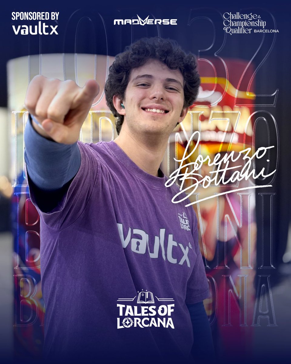 Our <a href="/lorenzo_bottani/">LoreBOT | Tales of Lorcana 🔜 WinterLeague Bologna</a> ends his run in Top 32, losing only to World Champion DKP. Proud of him, and thanks to <a href="/vaultxhq/">Vault X</a> for standing with us. #DisneyLorcana