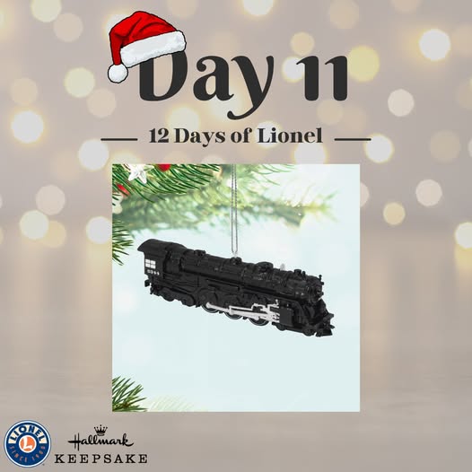 Almost there!  It’s Day 11 of our 12 Days of Lionel Giveaways! Enter now for your chance to win a Hallmark Keepsake Ornaments : Lionel Trains New York Central 700E Hudson Locomotive Metal Ornament
woobox.com/jhfgho
