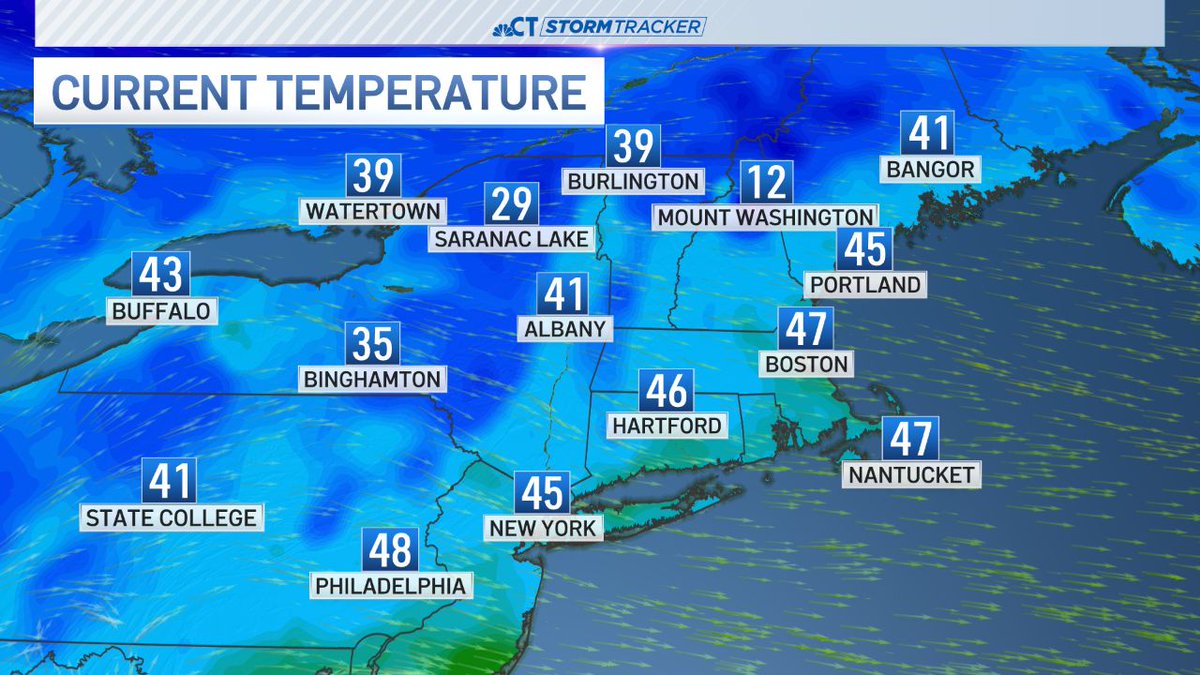 Another chilly day across the region with temperatures below normal. Clouds stream in tonight with a slight chance for some light rain or snow.