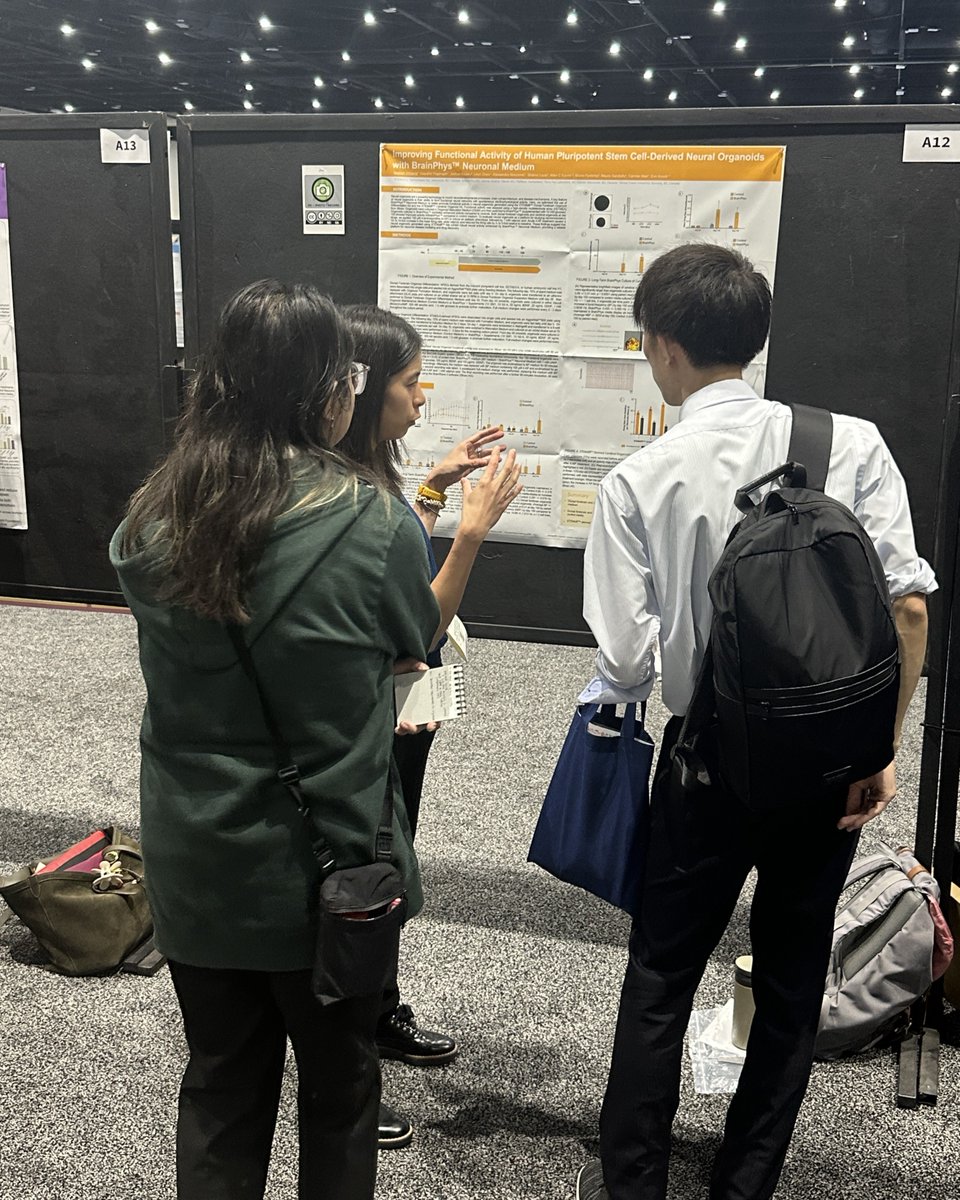 STEMCELLTech's tweet image. Looking for a friendly face amongst the crowds at #SfN25? Find Carmen and Jeff at their posters today. 💬 x.com/STEMCELLTech/s…