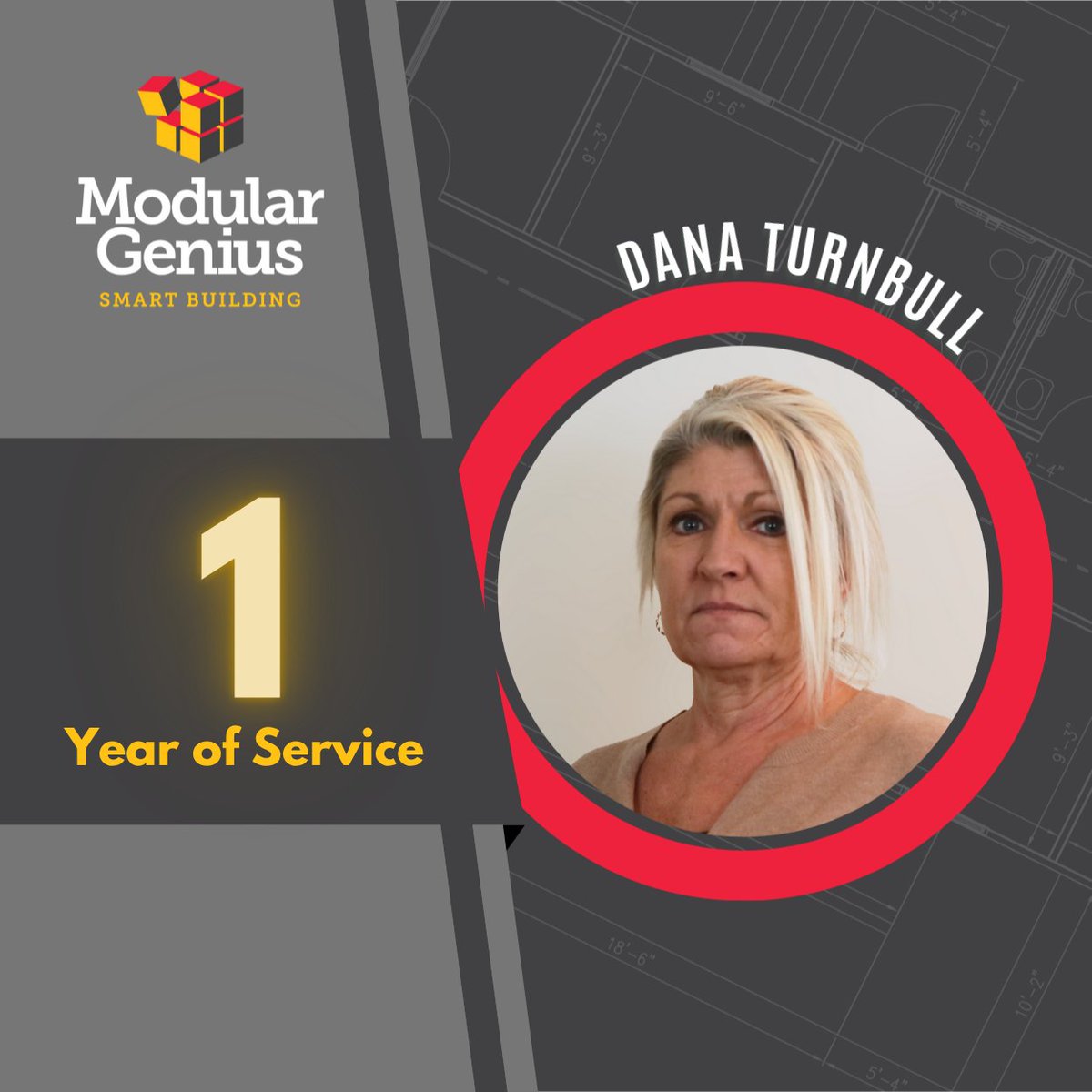 ModularGenius's tweet image. Celebrating 1 year with Dana Turnbull! As our Accounts Payable Manager, Dana has played an essential role in keeping our financial operations running smoothly and supporting our team behind the scenes. Her organization, accuracy, and dedication make an impact every day.