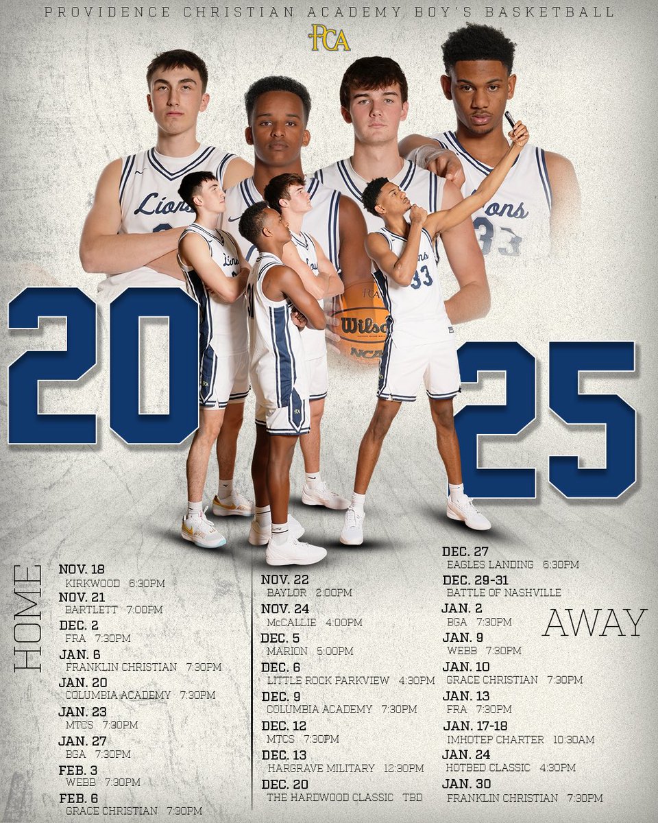 2025-2026 Official Schedule 📅 

#FAMILY 🦁