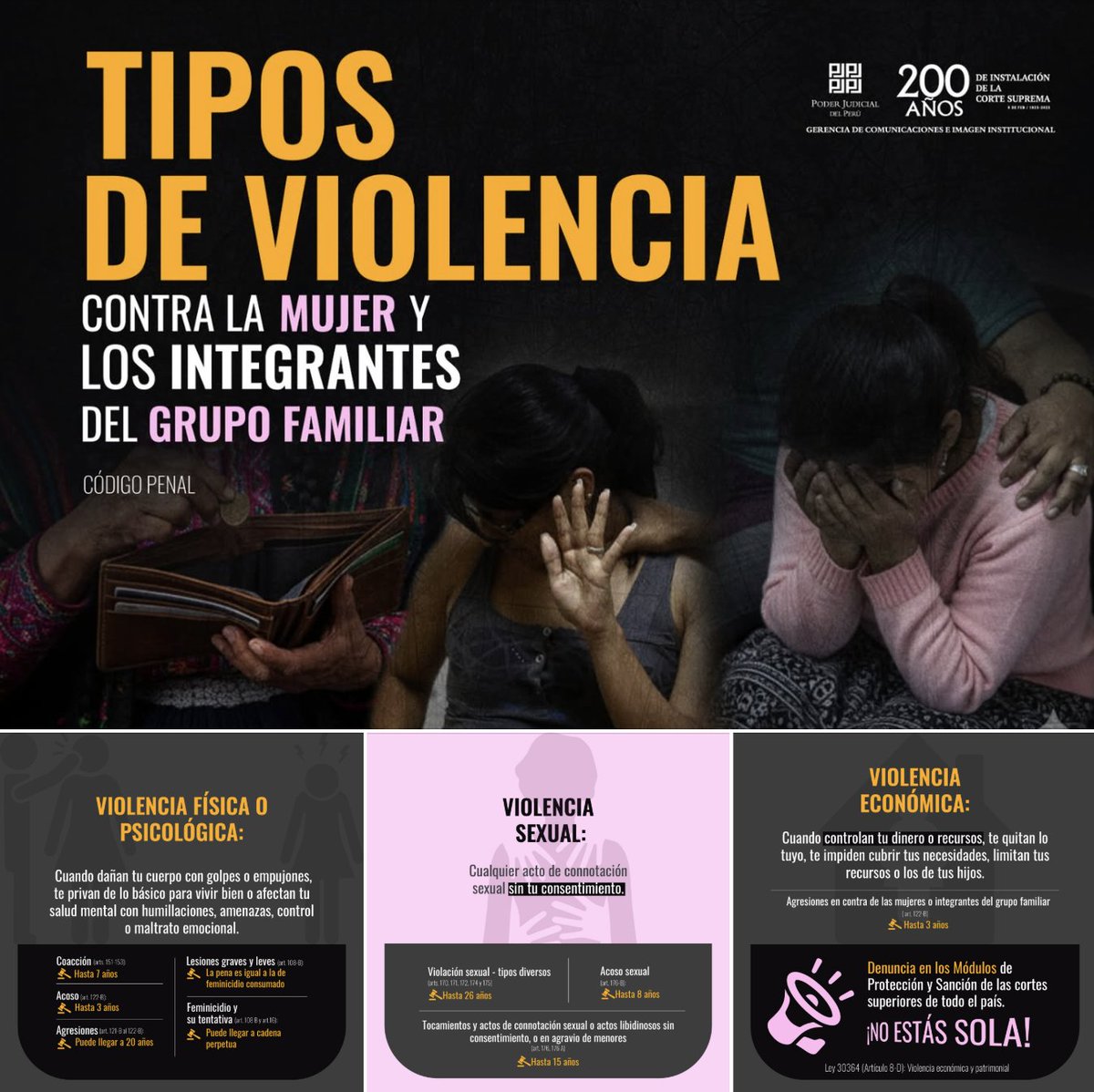 ESPACIO_LEG_PER's tweet image. #novedadesespaciolegalpe
☝️Recuerda.

*Fuente. @Poder_Judicial_