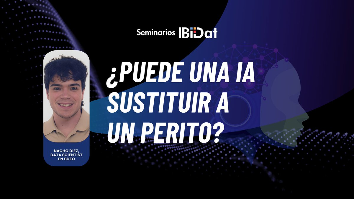 BigData_uc3m's tweet image. Durante décadas, el perito evaluaba los daños tras un siniestro.

Ahora, la IA pretende hacer ese trabajo. A veces mejor. A veces no.

Este jueves, Nacho Díez (@Bdeo) nos lo cuenta en los seminarios IBiDat

🕓 16:00h
📍 UC3M Getafe + online
📥 
docs.google.com/forms/d/e/1FAI…