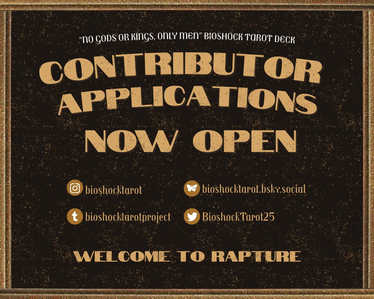 BioshockTarot25's tweet image. #bioshockthecollection #bioshock #bioshockmovie #bioshockinfinite #fandom #fanprojects #tarotdeck #tarot #fantarotdeck #bioshocktarotdeck