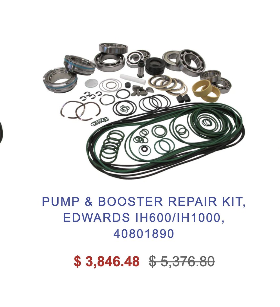Was curious poking around to see what these vacuum pump repair kits tend to cost

Criminal 😂

$4k for some gaskets and bearings...