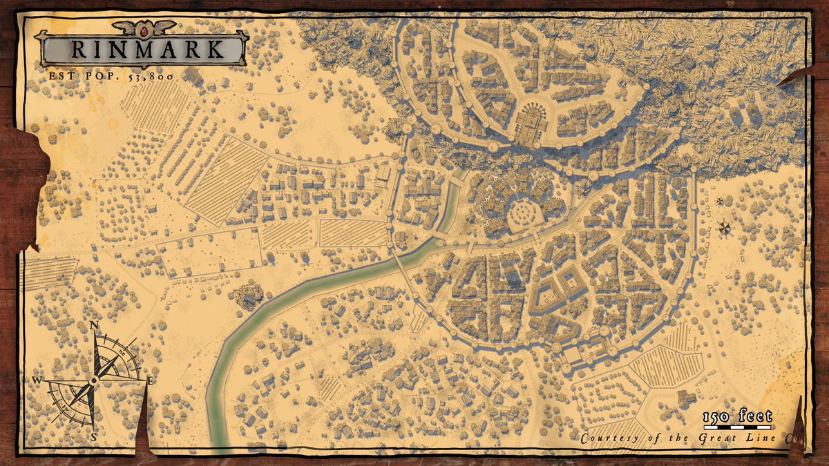 Wanted to share this.

Used Canvas of Kings as a tool to design the town. It's a really fun tool. Thank you <a href="/MightofMe/">Canvas of Kings | Might of Merchants</a> for the program!

#DnD #fantasymap