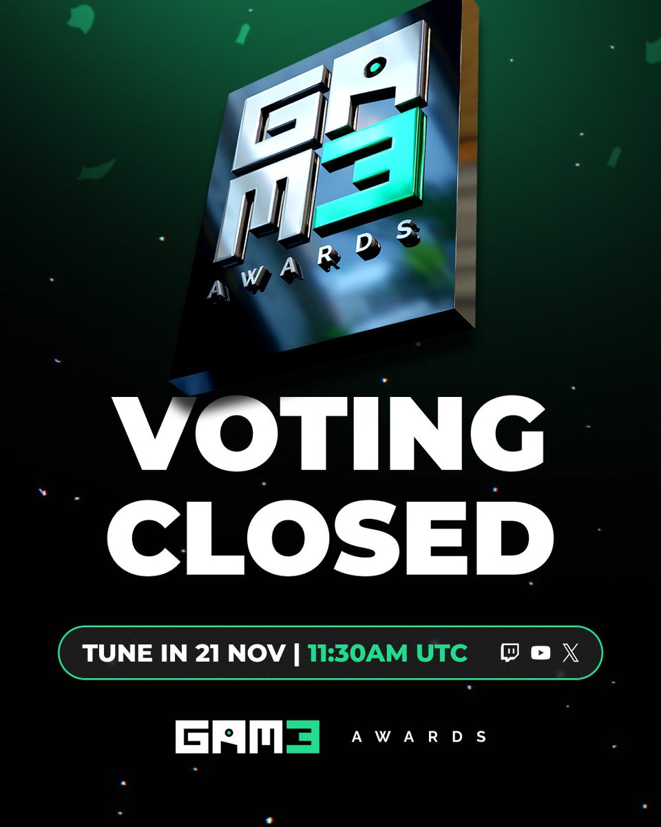 🔥<a href="/gam3sgg/"></a> Voting has officially closed.

See you on 21 November for the results!