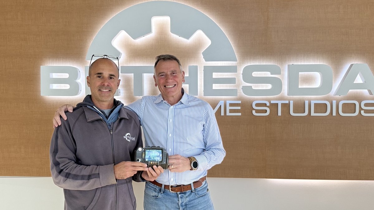 BethesdaStudios's tweet image. We got a first look at the incredible #Fallout Pip-Boy 3000 and can&apos;t wait to see it as part of your cosplays and collections!