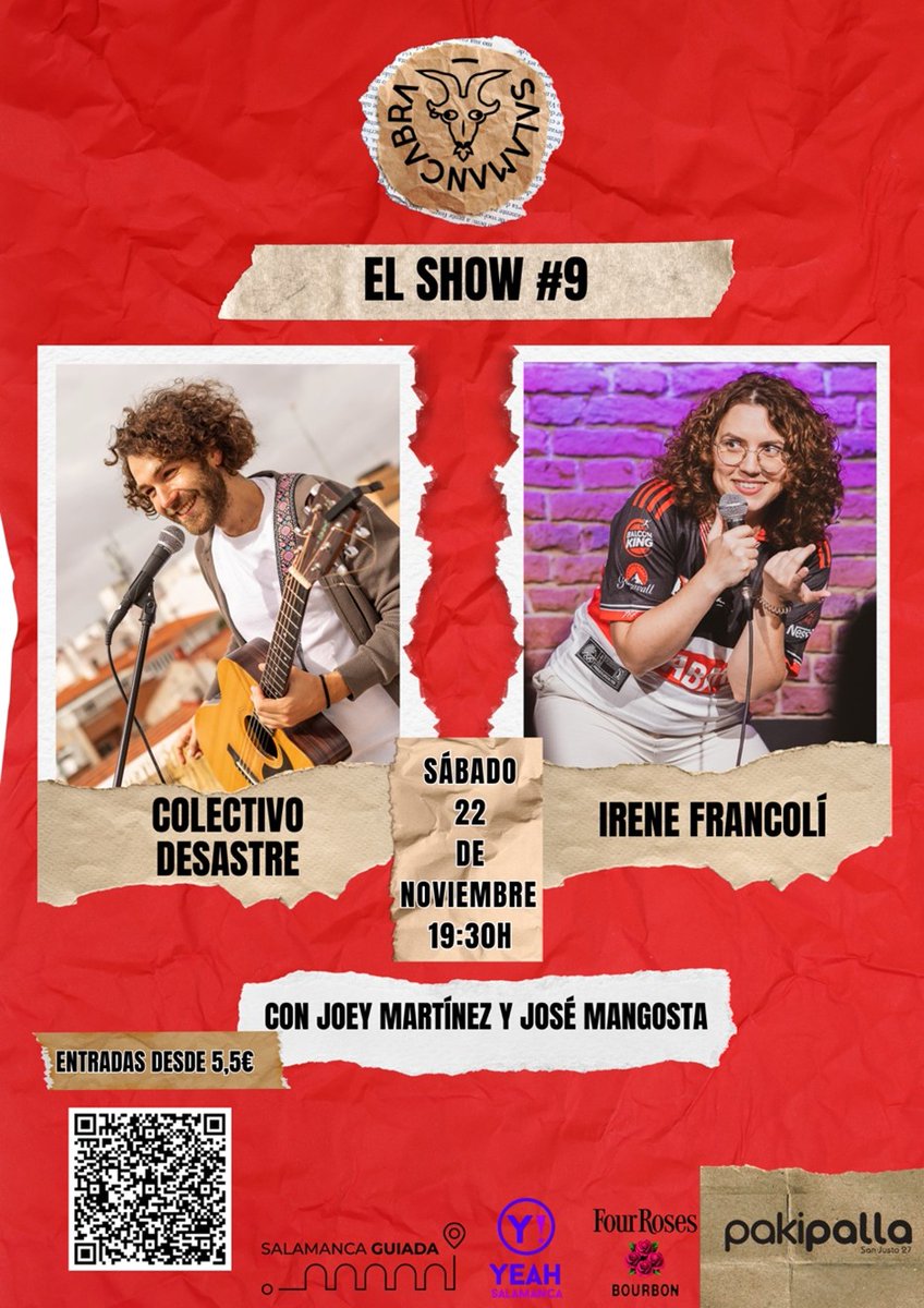 Salamancalia's tweet image. Ciclo de monólogos en la sala ‘PAKIPALLA’ salamancalia.es/evento/ciclo-d…