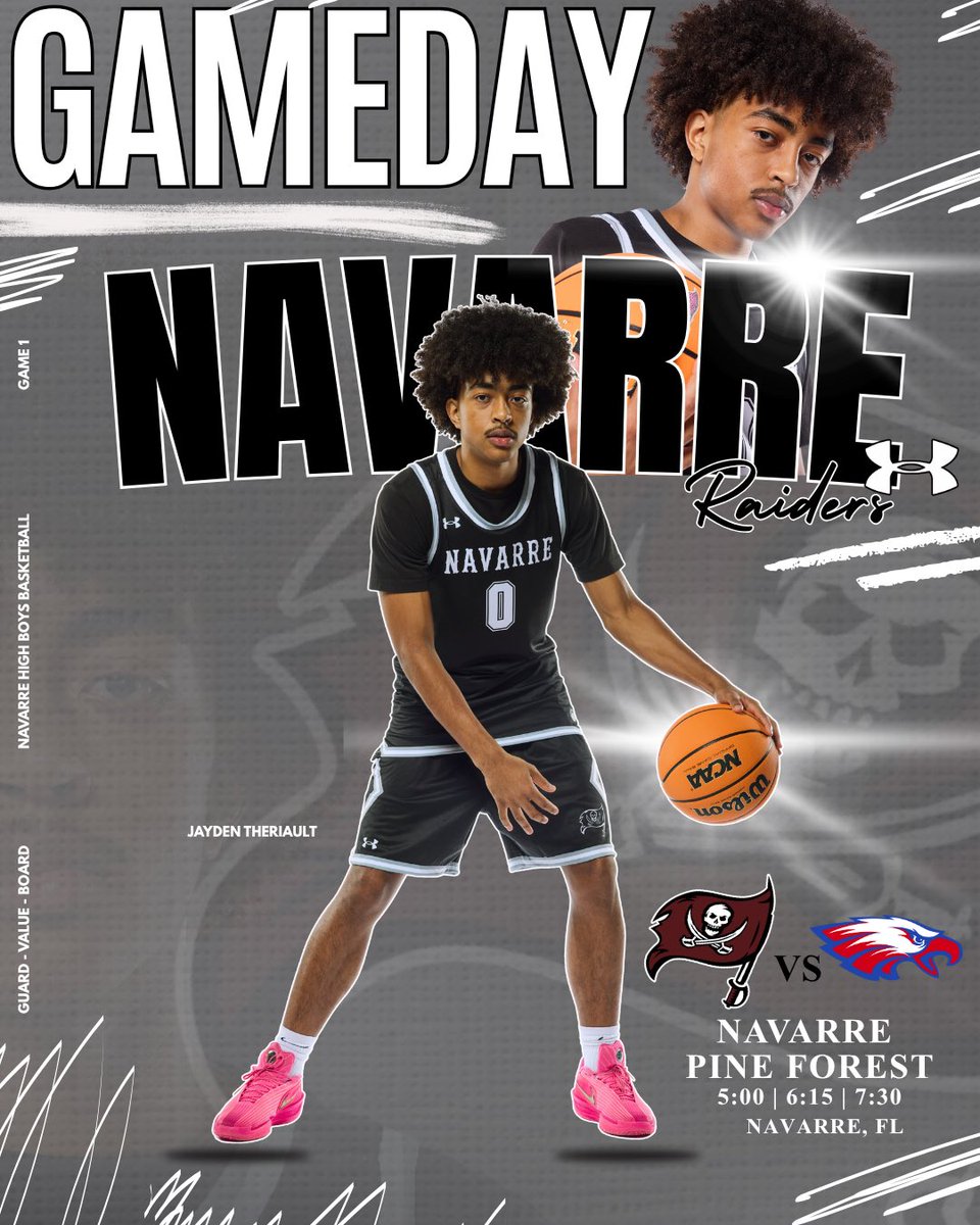 🏴‍☠️🏴‍☠️🏴‍☠️🏴‍☠️🏴‍☠️🏴‍☠️🏴‍☠️🏴‍☠️

🆚: PINE FOREST
📍: RAIDER DOME NAVARRE HIGH
⌚️: 5:00 | 6:15 | 7:30
🎟️: GoFan
💻: NFHS Network
#GVB #OOU #theTeam