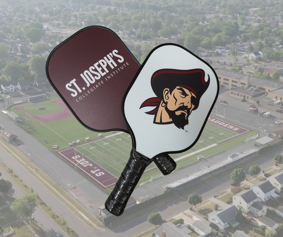 SJCI's tweet image. Make a gift of $100+ to St. Joe’s and you’ll be entered to win a pair of exclusive, custom-designed Marauder Pickleball Paddles — the perfect way to show your SJCI pride while you dink the competition.

Support the Athletics: givecampus.com/s/jcx62s

@SJCIAthletics