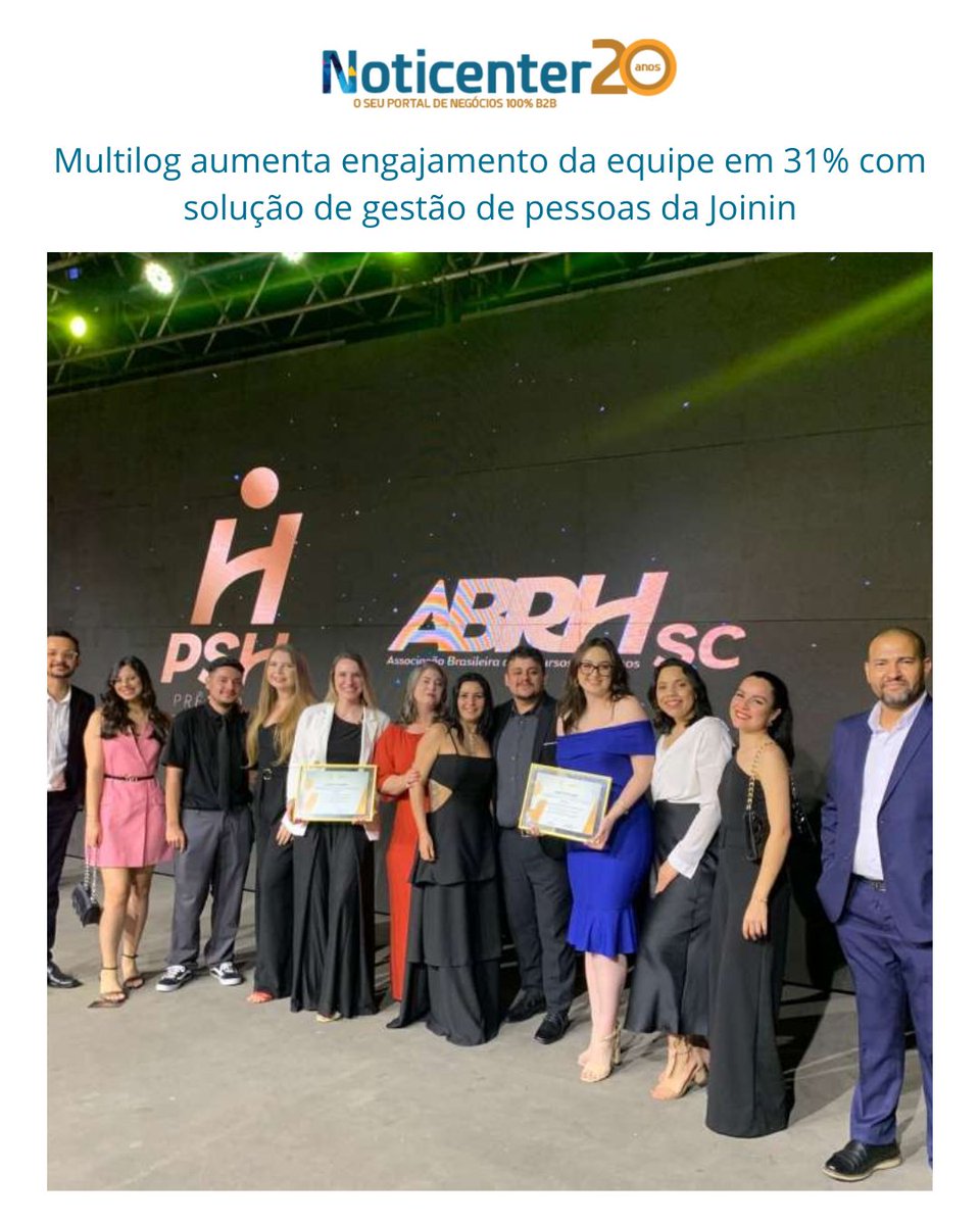 noticenter's tweet image. A Multilog S/A, uma das maiores empresas de logística integrada do Brasil, implementou a plataforma de gestão de pessoas da Joinin, de Blumenau.

🔗 Saiba mais:

noticenter.com.br/n.php?ID=41270…

#noticenter #NotíciasSC #multilog #joinin #santacatarina