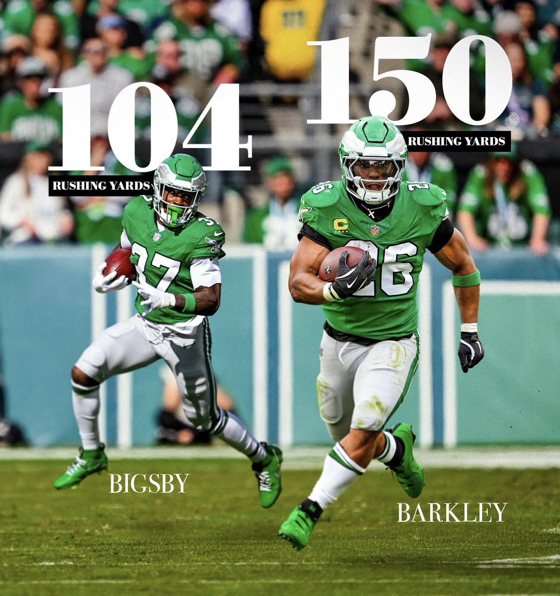 CooperDeJawn3's tweet image. WE NEED A NICKNAME FOR THIS RUNNING BACK DUO 

#FlyEaglesFly