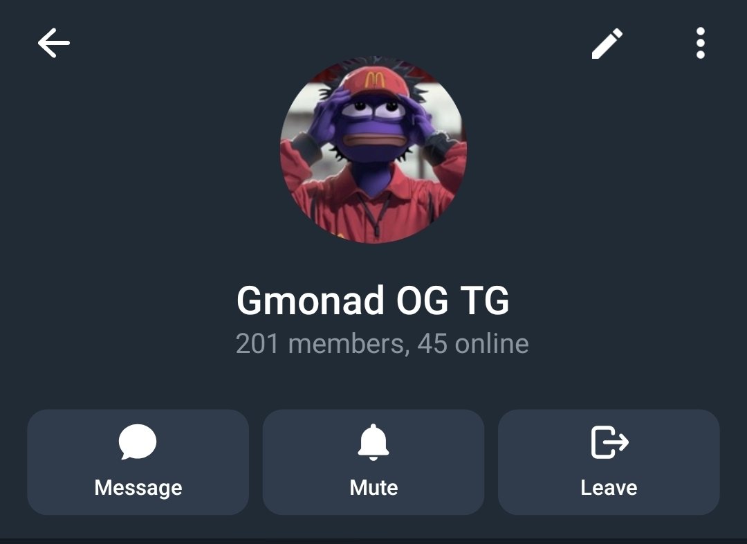 There are several ways to get a share of the <a href="/gmonadofficial/">Gmonad</a> token. 

One of them is getting a spot in the private Telegram group.

Are you already in?, are you still trying to get access?

Only 299 spot left(max 500 to get in).