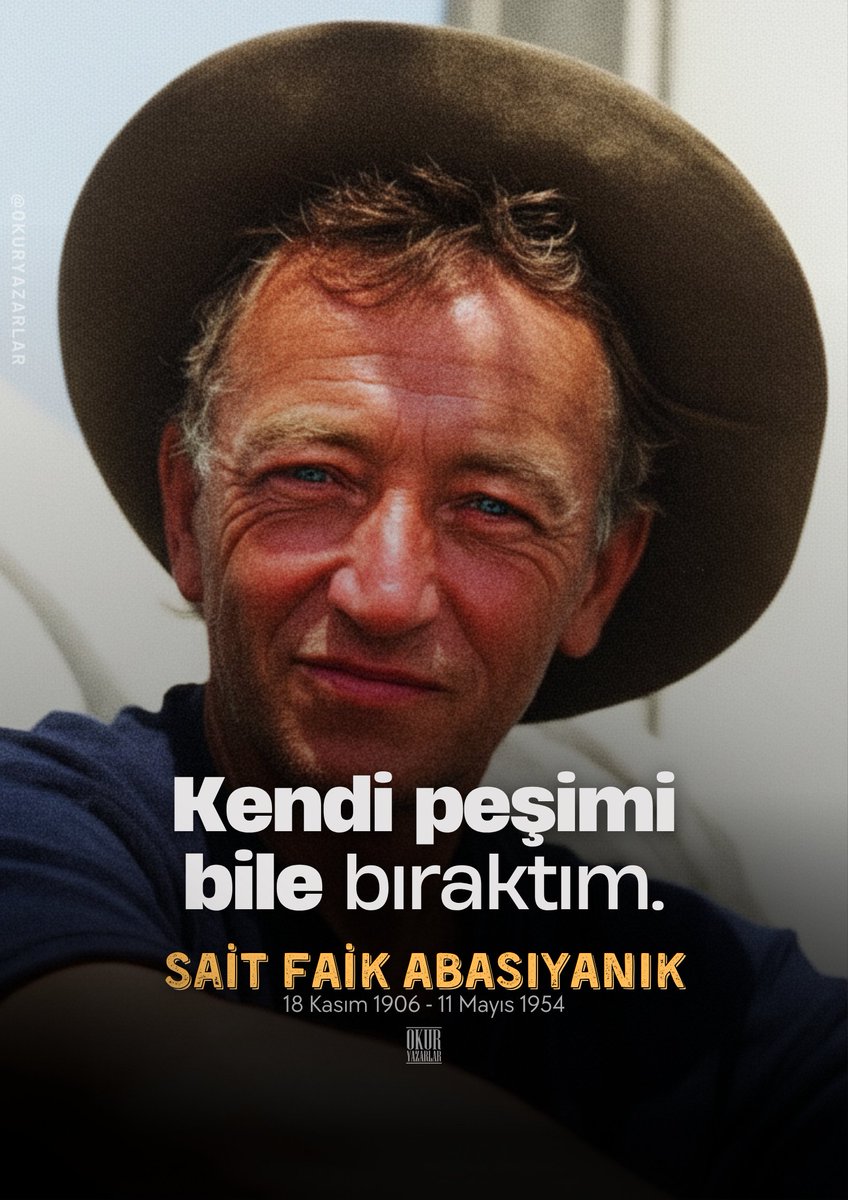 İyi ki doğdun Sait Faik Abasıyanık!

Türk öykücülüğünün en önemli ustalarından Sait Faik Abasıyanık, 119 yıl evvel bugün dünyaya gelmişti.