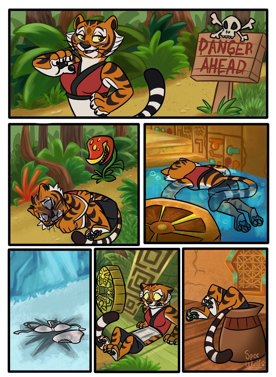 Hey! Another Crash Comic commission, but this time with Master Tigress. 🐯
It seems these challenges were more complicated than they looked. xp
Thank you so much!
#commission #comic #furryart