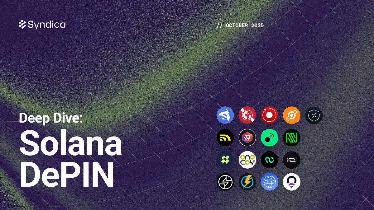 Solana DePIN Deep Dive cover image featuring project logos