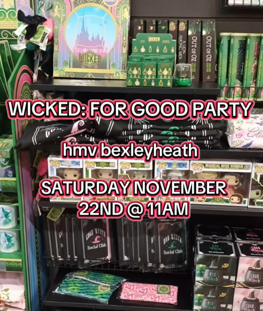 join us this saturday at 11am to listen to the wicked soundtrack, colour, talk about your favourite wicked moments, and more! #WickedForGood #hmv