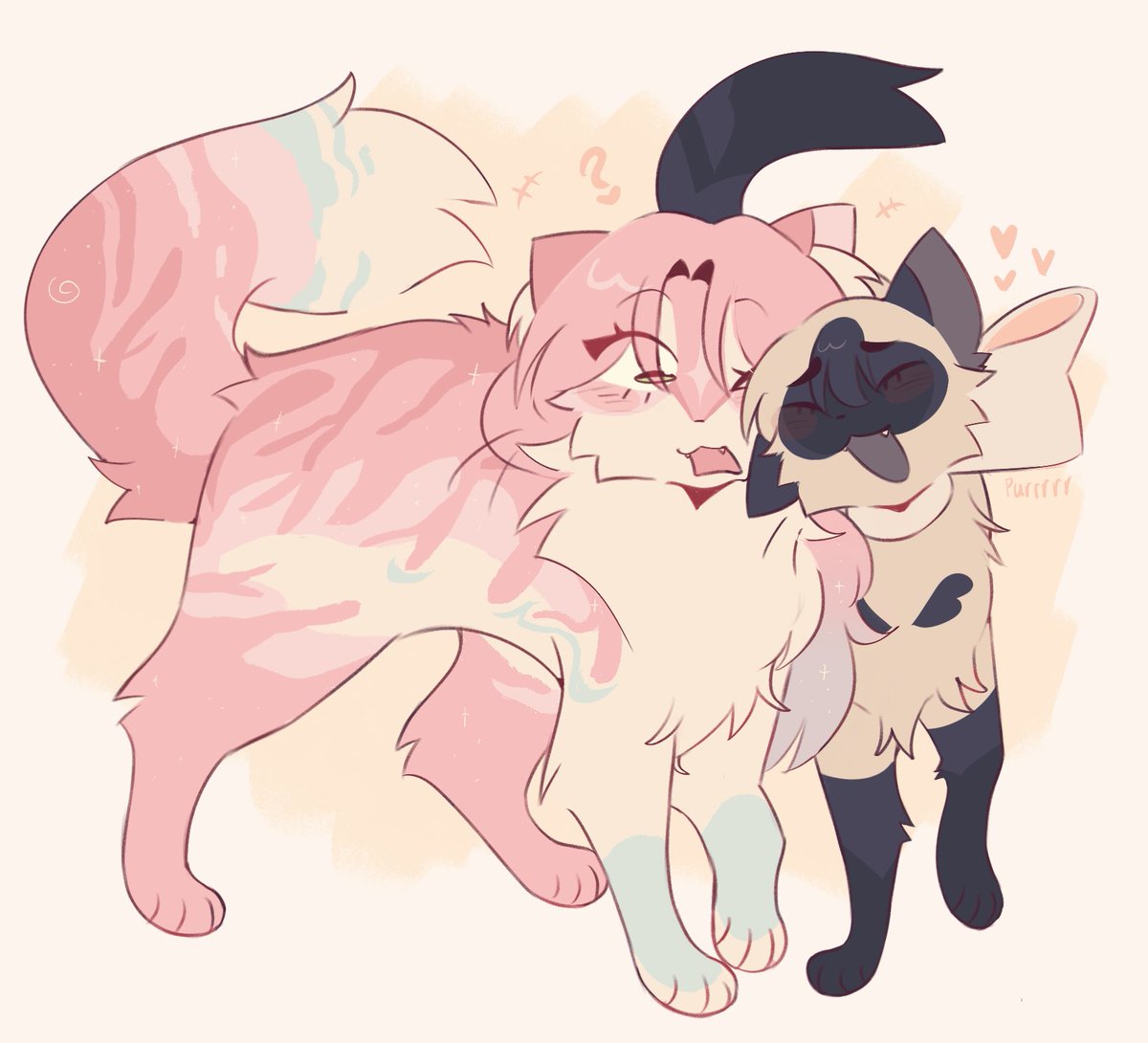 Stariiberry's tweet image. (kitty au / mizisua) 
i missed drawing them