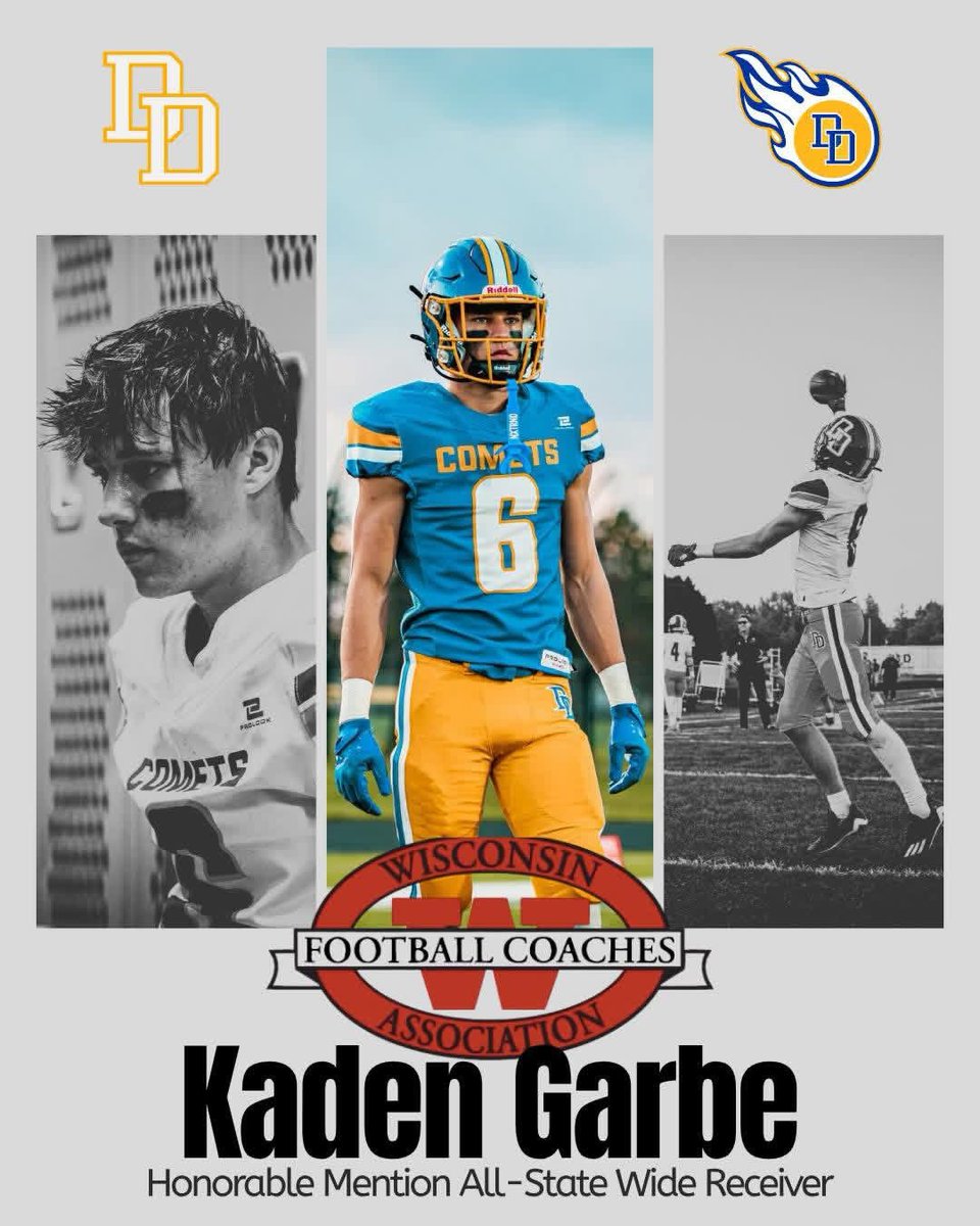 Honored to receive All State Honorable mention as a junior!!! <a href="/cometfootballDD/">DDHS Comets Football</a> <a href="/MJ_NFLDraft/">Mark Johnson</a> <a href="/PrepRedzoneWI/">Prep Redzone Wisconsin</a>