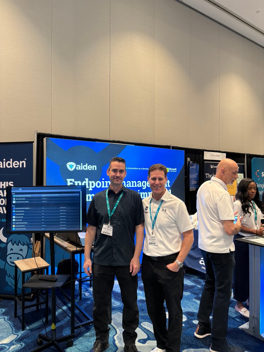 meetaidentech's tweet image. We’re live in Orlando at Live! 360 Tech Con 2025! 

The Aiden team is on the show floor mingling, networking, and exploring everything the conference has to offer. We’d love to connect, stop by booth 105!

#Live360 #TechCon #Aiden #AidenRescue #EndpointManagement
