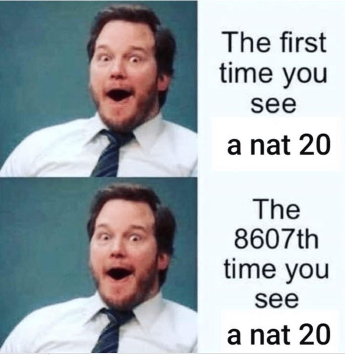 GaryD20Games's tweet image. Can anyone confirm? 🎲🤨